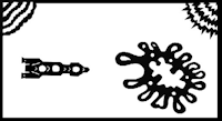 fusée, amibe, espace, ombre chinoise, theatre d`ombres, marionnettes, silhouette, découpage pochoir, free