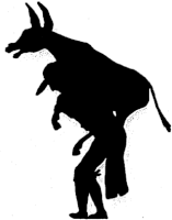 ane embourbé saynète paul eudel ombres chinoises théâtre d`ombres silhouettes marionnettes free