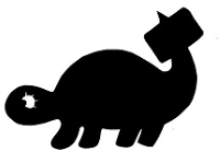 dinosaure, ankylosaure, ombres chinoises théâtre d`ombres silhouettes marionnettes free