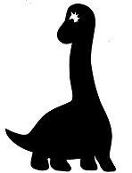 dinosaure,apatosaure, ombres chinoises théâtre d`ombres silhouettes marionnettes free