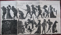 planche d`ombres barbe bleue loup chat botté ombres chinoises théâtre d`ombres silhouettes marionnettes free