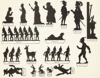 planche d`ombres blanche neige chat botté ombres chinoises théâtre d`ombres silhouettes marionnettes free