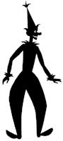 clown, ombre chinoise, theatre d`ombres, marionnettes, silhouette, découpage pochoir, free