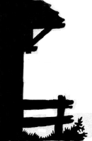 cabane décor ombres chinoises théâtre d`ombres silhouettes marionnettes free