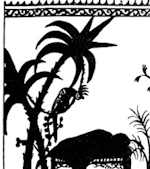 cacatoes décor exotique ombres chinoises theatre d`ombres silhouettes marionnettes free