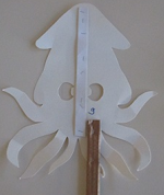 calmar, ombre chinoise, theatre d`ombres, marionnettes, silhouette, découpage pochoir, free