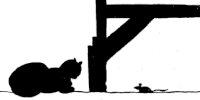 chat souris ombres chinoises théâtre d`ombres silhouettes marionnettes free