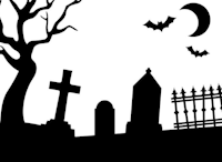 cimetiere, ombre chinoise, theatre d`ombres, marionnettes, silhouette, découpage pochoir, free