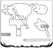 cochon ombres chinoises théâtre d`ombres silhouettes marionnettes free