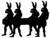 hommes, lièvres, ombre chinoise, theatre d`ombres, marionnettes, silhouette, découpage pochoir, free