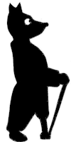 renard, ombre chinoise, theatre d`ombres, marionnettes, silhouette, découpage pochoir, free
