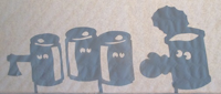 dechets, ombre chinoise, theatre d`ombres, marionnettes, silhouette, découpage pochoir, free