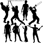 hommes femmes musique rock ombres chinoises theatre d`ombres silhouettes marionnettes free