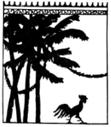 coq palmier ombres chinoises théâtre d`ombres silhouettes marionnettes free