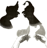 homme femme ombres chinoises théâtre d`ombres silhouettes marionnettes free