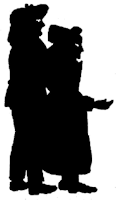 homme et femme ombres chinoises théâtre d`ombres silhouettes marionnettes free