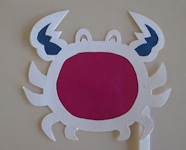 crabe, ombre chinoise, theatre d`ombres, marionnettes, silhouette, découpage pochoir, free
