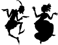 homme et femme ombres chinoises théâtre d`ombres silhouettes marionnettes free