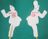 docteur guerit tout, ombre chinoise, theatre d`ombres, marionnettes, silhouette, découpage pochoir, free