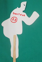 docteur guerit tout, ombre chinoise, theatre d`ombres, marionnettes, silhouette, découpage pochoir, free