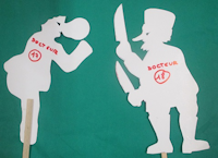 docteur guerit tout, ombre chinoise, theatre d`ombres, marionnettes, silhouette, découpage pochoir, free