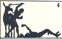 Don Quichotte, scene, ombre chinoise, theatre d`ombres, marionnettes, silhouette, découpage pochoir, free