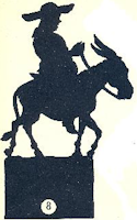 Don Quichotte, scene, ombre chinoise, theatre d`ombres, marionnettes, silhouette, découpage pochoir, free