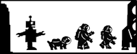 femme, ,homme, chien, robot, ombre chinoise, theatre d`ombres, marionnettes, silhouette, découpage pochoir, free
