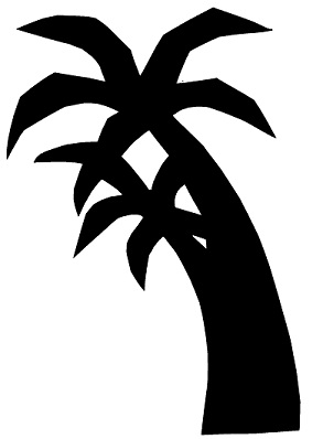 palmier arbre animal en théâtre d`ombres ombres chinoises marionnette silhouette
