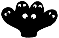 extra-terrestre à plusieurs tetes ombres chinoises théâtre d`ombres silhouettes marionnettes free