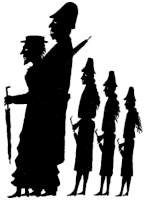 famille ombres chinoises théâtre d`ombres silhouettes marionnettes free