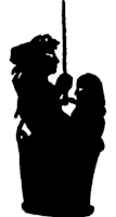 femme et enfant ombres chinoises théâtre d`ombres silhouettes marionnettes free