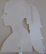 femme, ombre chinoise, theatre d`ombres, marionnettes, silhouette, découpage pochoir, free