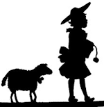 femme, mouton, ombre chinoise, theatre d`ombres, marionnettes, silhouette, découpage pochoir, free