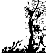 foule ombres chinoises théâtre d`ombres silhouettes marionnettes free