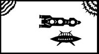 fusée, soucoupe volante, ovni, espace, ombre chinoise, theatre d`ombres, marionnettes, silhouette, découpage pochoir, free