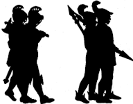 hommes ombres chinoises théâtre d`ombres silhouettes marionnettes free