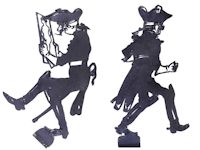 gendarmes ombres chinoises theatre d`ombres silhouettes marionnettes free
