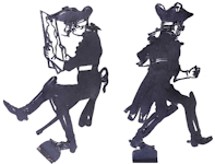 hommes, ombre chinoise, theatre d`ombres, marionnettes, silhouette, découpage pochoir, free