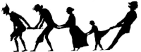 hommes femmes ombres chinoises théâtre d`ombres silhouettes marionnettes free