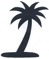 Ile palmier décor ombres chinoises théâtre d`ombres silhouettes marionnettes free