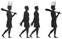 hommes ombres chinoises théâtre d`ombres silhouettes marionnettes free