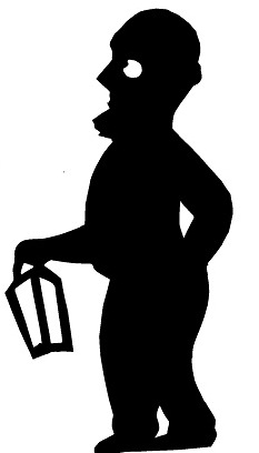 karagoz gardien homme en ombres chinoises théâtre d`ombres silhouettes marionnette