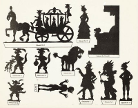 planche d`ombres chat botté ombres chinoises théâtre d`ombres silhouettes marionnettes free