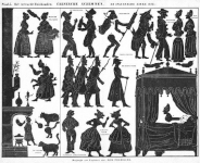 l`embarras du ménage - le malade imaginaire - planche ombres chinoises théâtre d`ombres silhouettes marionnettes free