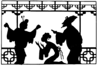 conte Le mouchoir du mendiant ombres chinoises théâtre d`ombres silhouettes marionnettes free