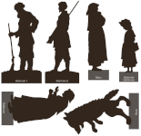le petit chaperon rouge ombres chinoises théâtre d`ombres silhouettes marionnettes free