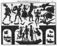 le pont cassé planche ombres chinoises théâtre d`ombres silhouettes marionnettes free