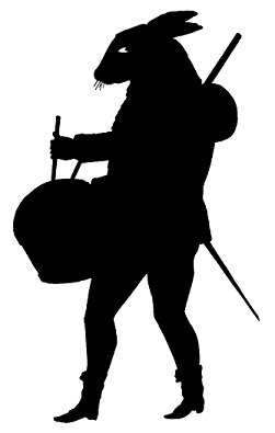 lièvre homme en ombres chinoises theatre d`ombres silhouettes marionnettes