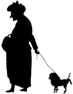 femme chien caniche ombres chinoises théâtre d`ombres silhouettes marionnettes free